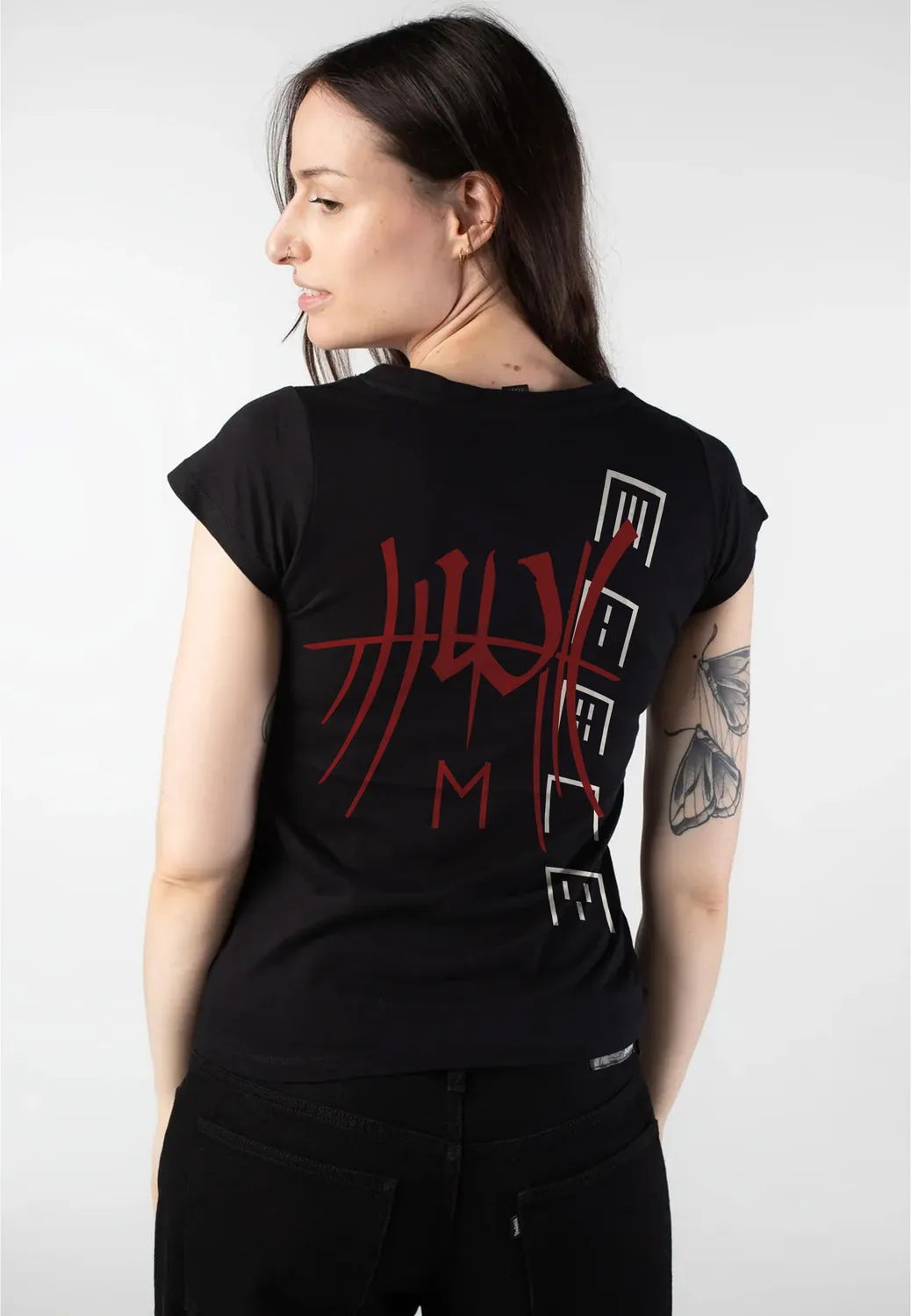 Impericon E Girly Shirt schwarz Damen