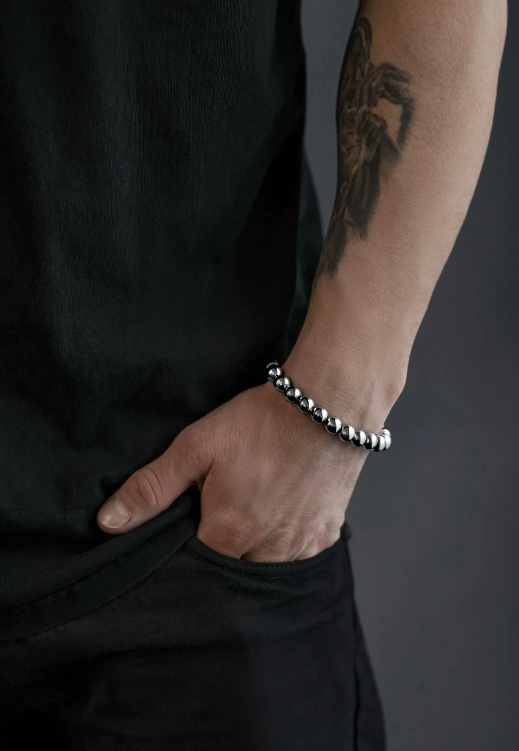 Impericon Bubble Silver Armband grau Streetwear