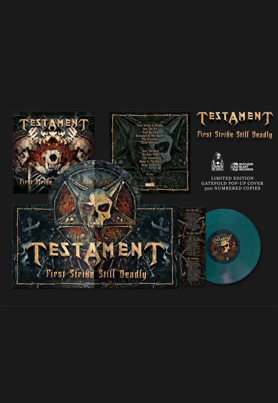 Testament First Strike Still Deadly Vinyl Blue PopUp Ltd.
