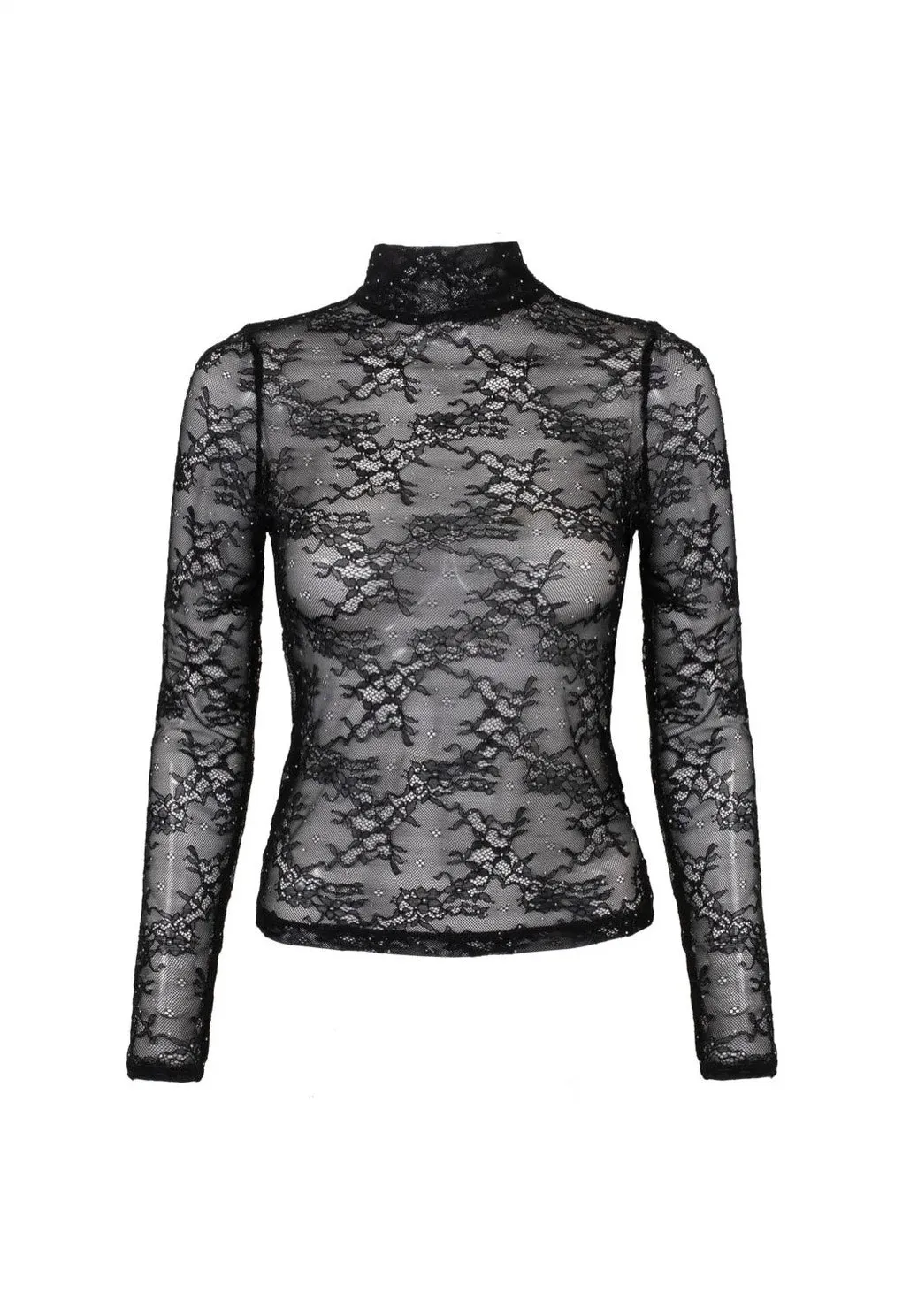 Impericon Duffy Black Longsleeve Spitze schwarz Gothic