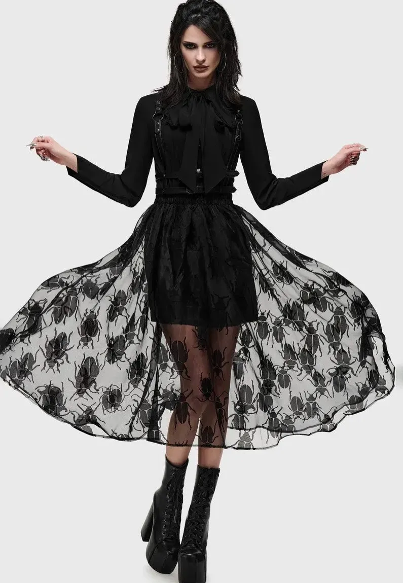 Impericon Insecta Midi Black Mesh Rock schwarz M