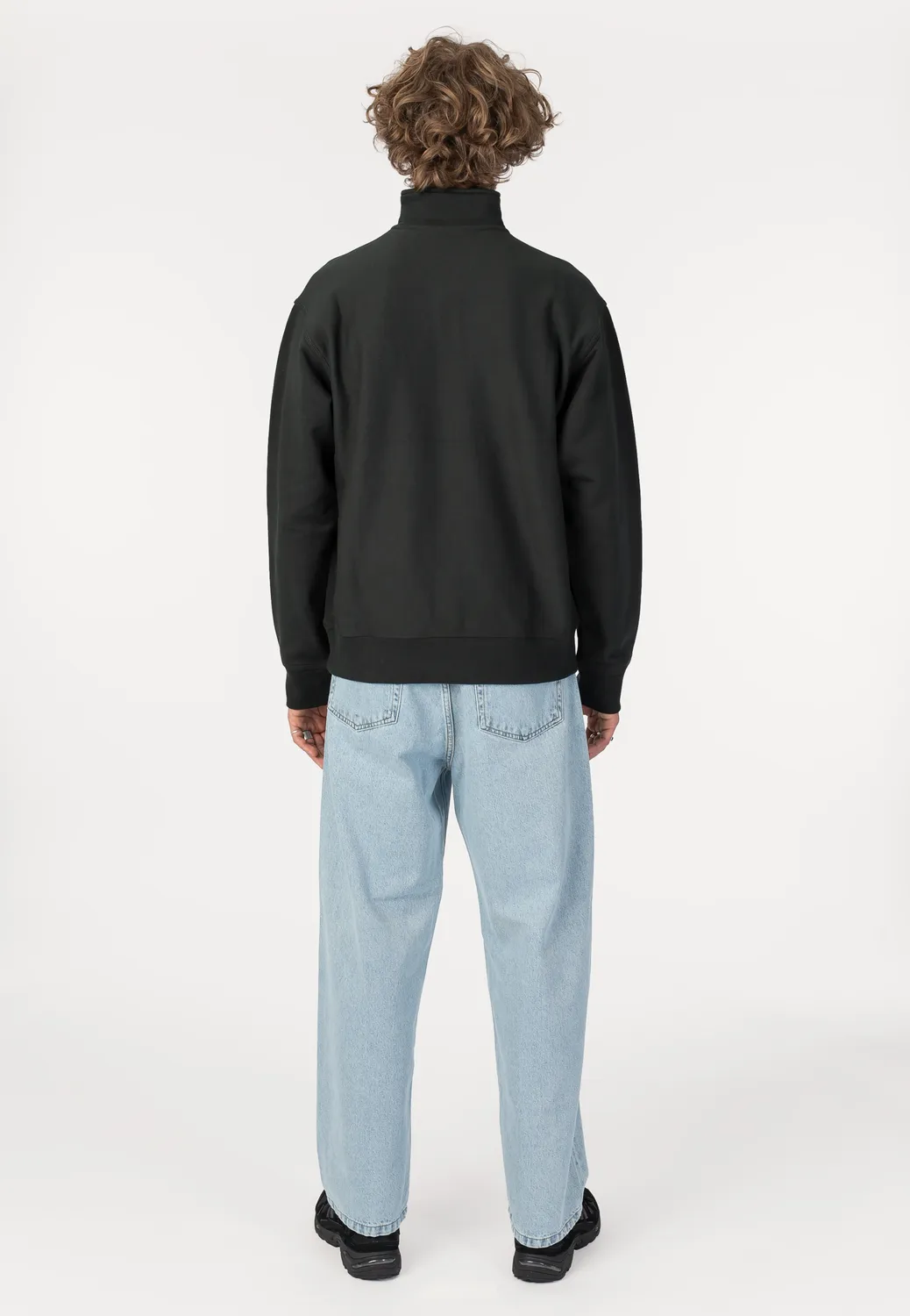 Impericon Half Zip American Script Sweater Grau Raven