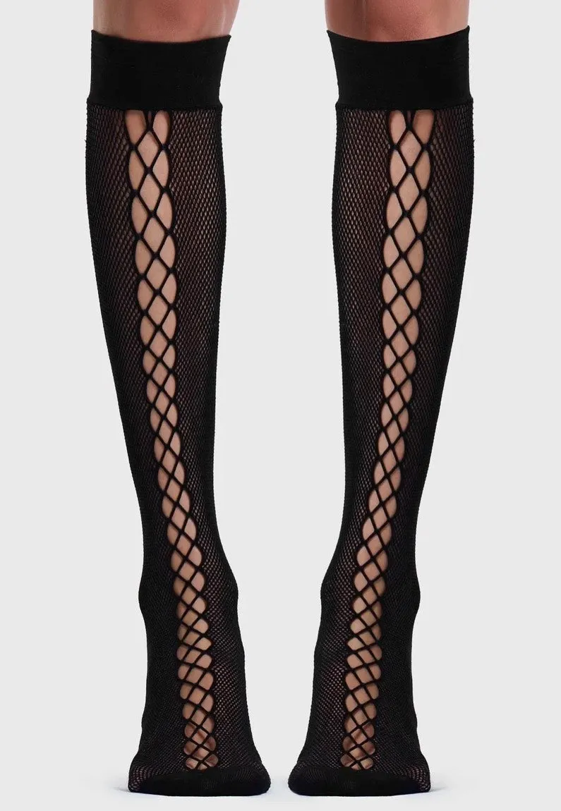 Impericon Lace Up Stockings Socken schwarz Onesize