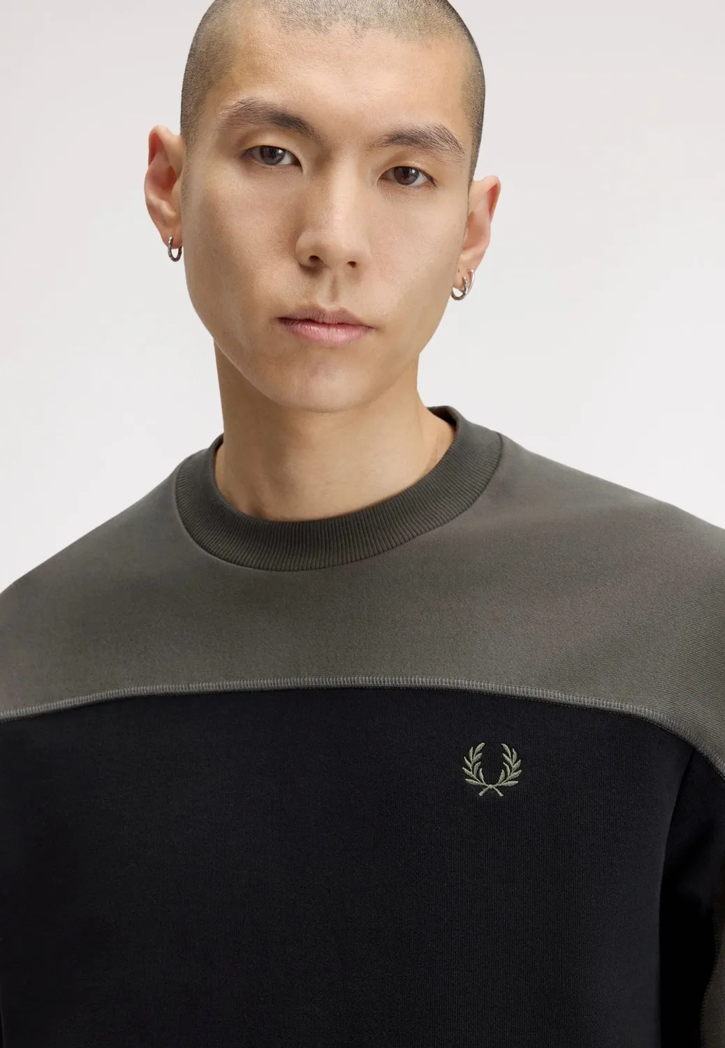 Colour Block Black Sweater schwarz Streetwear