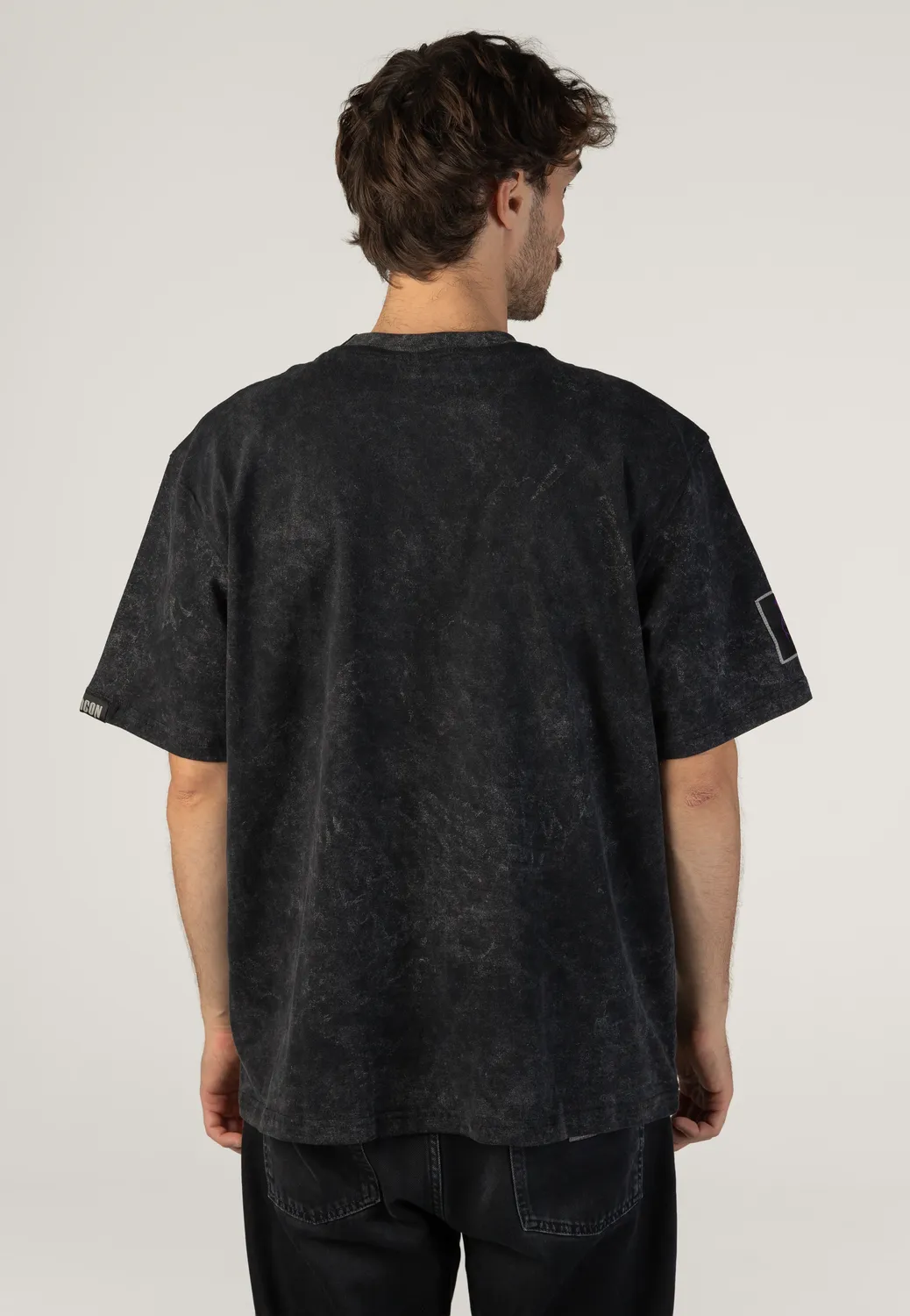 Impericon Logo Acid Wash Premium T-Shirt schwarz