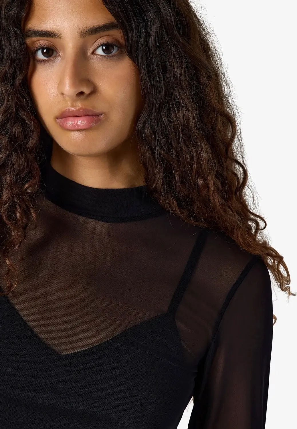 Impericon Percy Mesh Black Longsleeve Damen schwarz